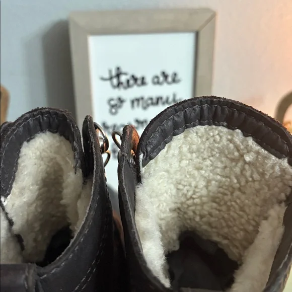 Sorel Dark Brown and Black Lace-Up Boots Mens 9.5 box 141 - Picture 5 of 9